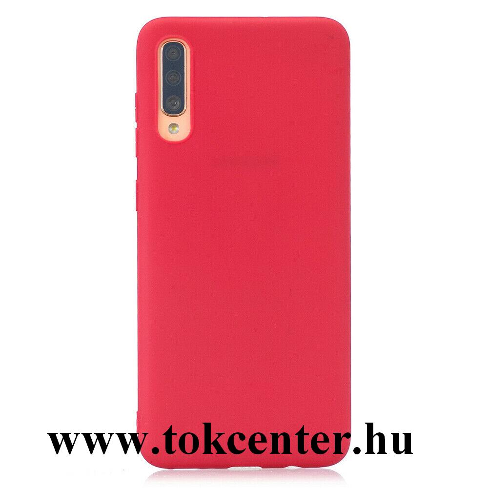 Samsung Galaxy A30s (SM-A307F) /Samsung Galaxy A50 (SM-A505F) Telefonvédő gumi / szilikon (matt) PIROS