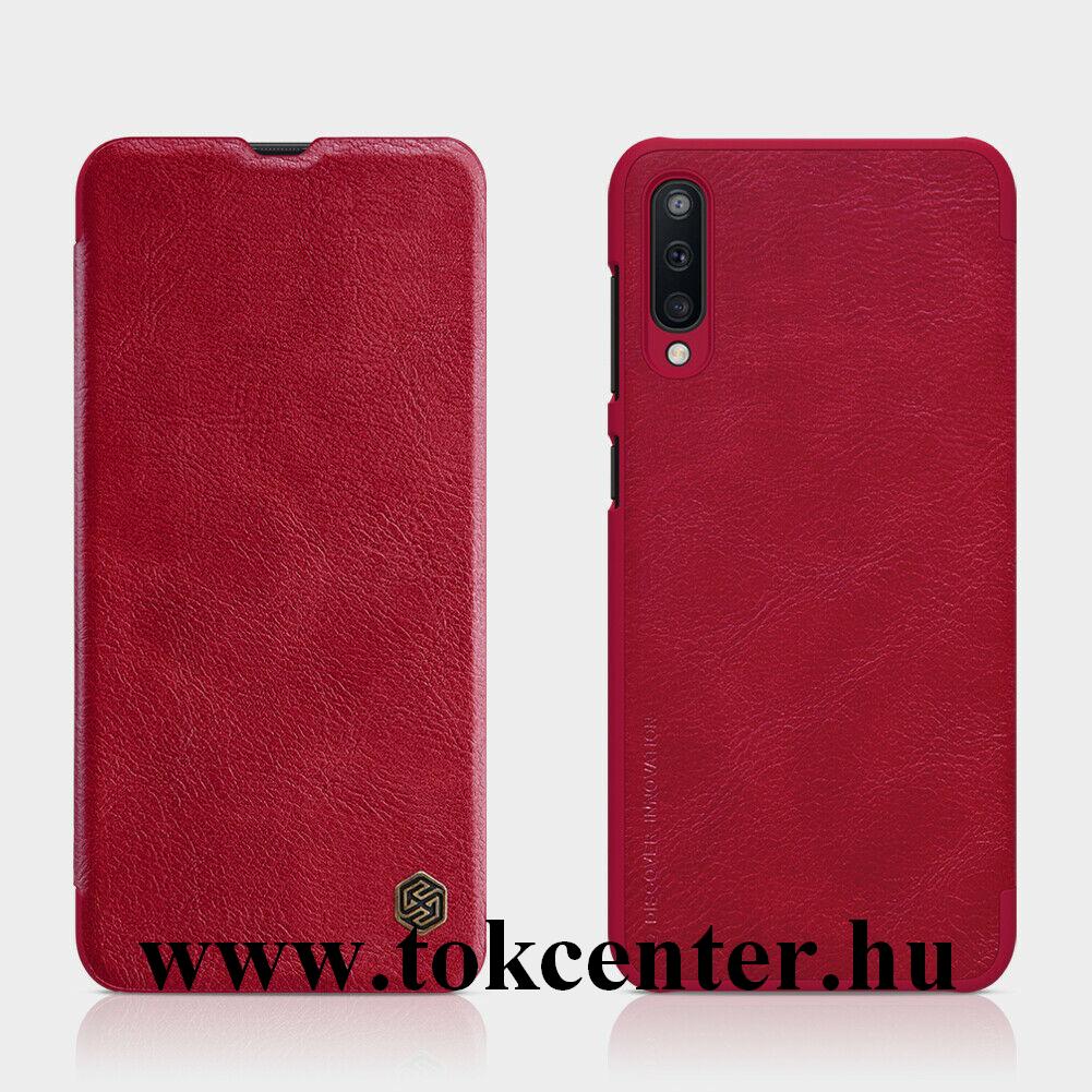 Samsung Galaxy A30s (SM-A307F) /Samsung Galaxy A50 (SM-A505F) NILLKIN QIN tok álló, bőr (FLIP, oldalra nyíló, bankkártya tartó) PIROS
