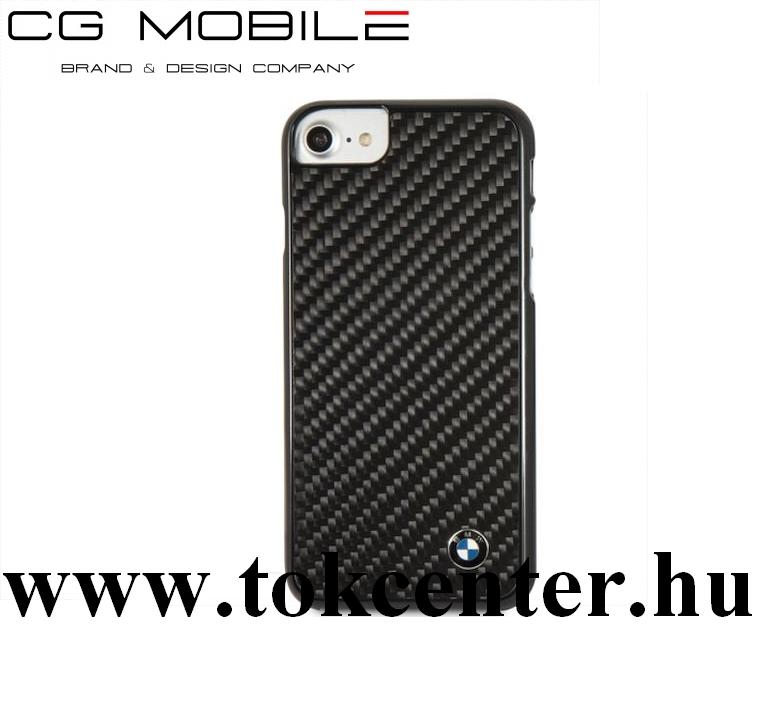Apple iPhone 7 4.7 /Apple iPhone 8 4.7 / Apple iPhone SE (2020) BMW SIGNATURE műanyag telefonvédő (karbon minta) FEKETE (BMHCI8MBC)