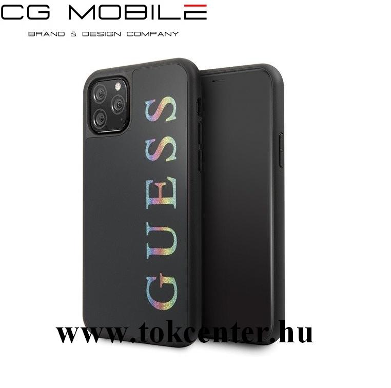 Apple iPhone 11 Pro Max GUESS szilikon telefonvédő FEKETE (GUHCN65LGMLBK)