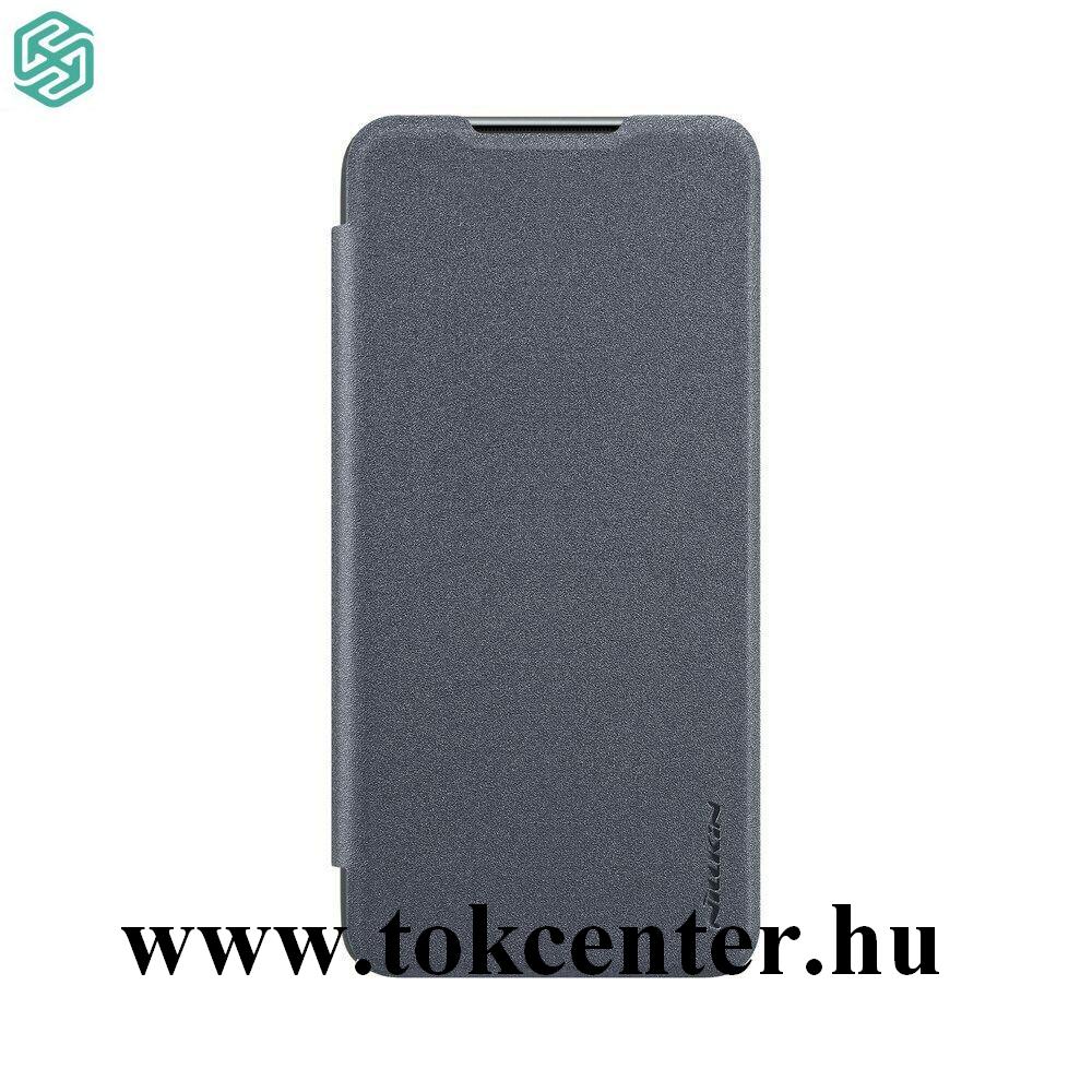 Xiaomi Redmi Note 8 Pro NILLKIN SPARKLE műanyag telefonvédő (mikroszálas bőr hatású flip, oldalra nyíló) FEKETE