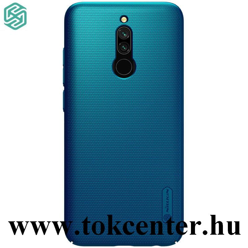 Xiaomi Redmi 8 NILLKIN SUPER FROSTED műanyag telefonvédő (gumírozott, érdes felület + asztali tartó) SÖTÉTKÉK
