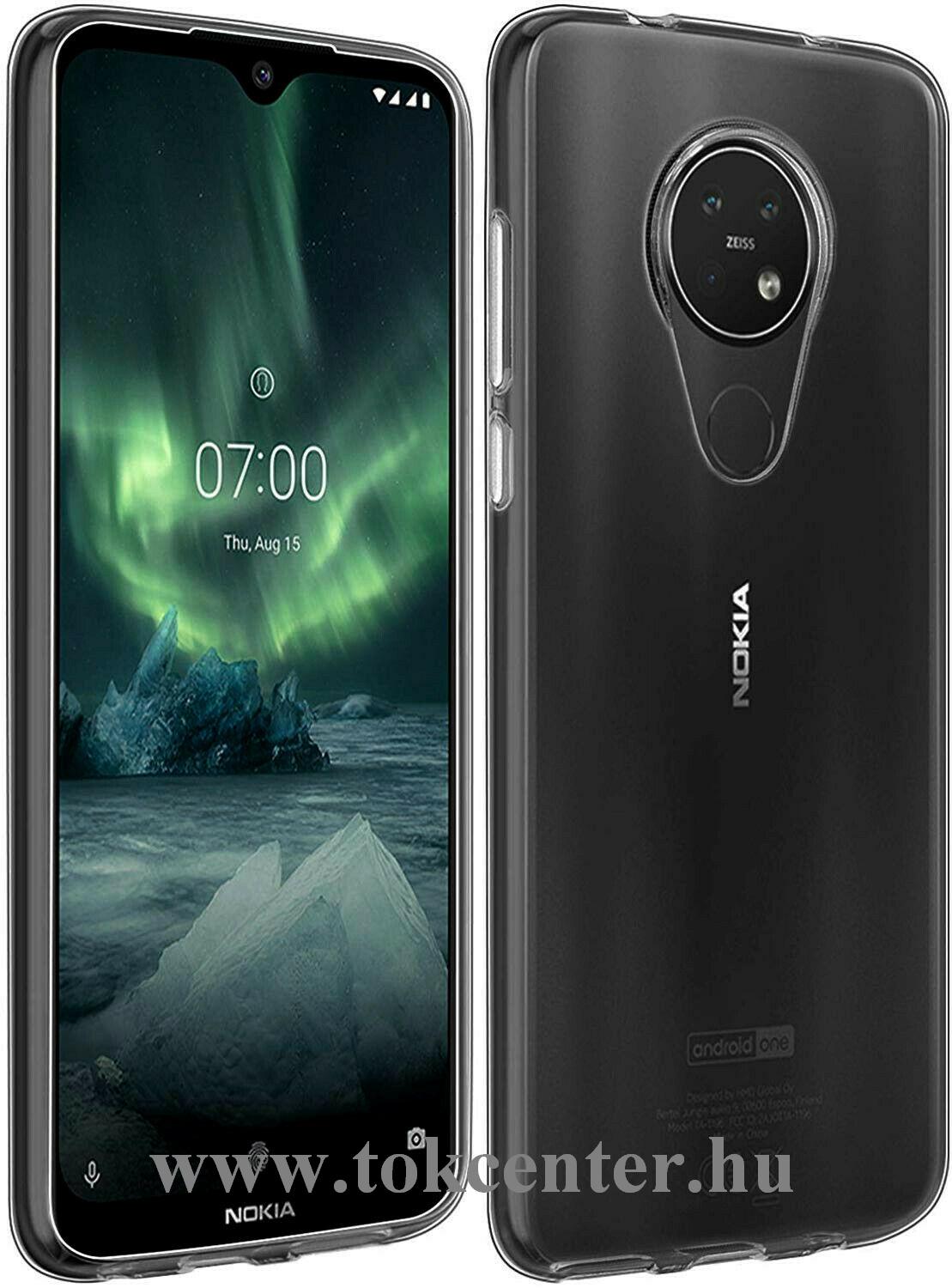 Nokia 7.2 Szilikon telefonvédő (ultravékony) ÁTLÁTSZÓ