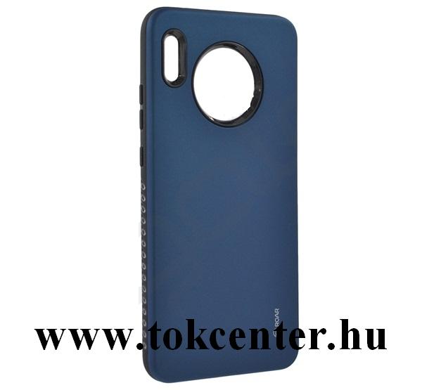 Huawei Mate 30 ROAR RICO ARMOR szilikon telefonvédő (közepesen ütésálló, műanyag hátlap, matt) SÖTÉTKÉK