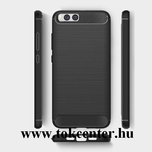 Carbon Fiber Xiaomi Mi 6 fekete szilikon tok