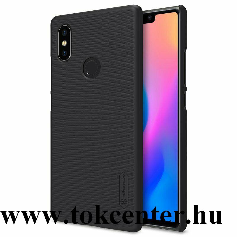 XIAOMI Mi 8 SE NILLKIN SUPER FROSTED műanyag telefonvédő (gumírozott, érdes felület, képernyővédő fólia, tisztítókendő) FEKETE	
