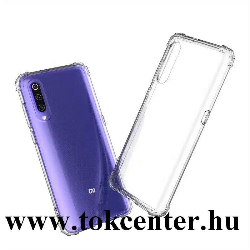 Xiaomi Mi 9 SE Telefonvédő gumi / szilikon (shockproof, légpárnás sarok) ÁTLÁTSZÓ