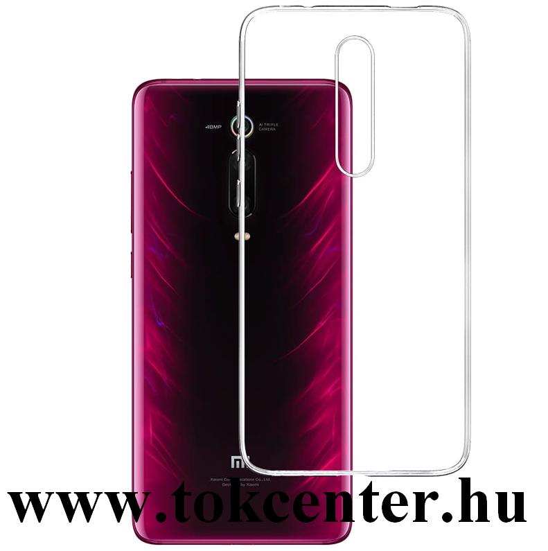 Xiaomi Mi 9T (Mi 9T Pro) Műanyag telefonvédő (gumírozott) ÁTLÁTSZÓ