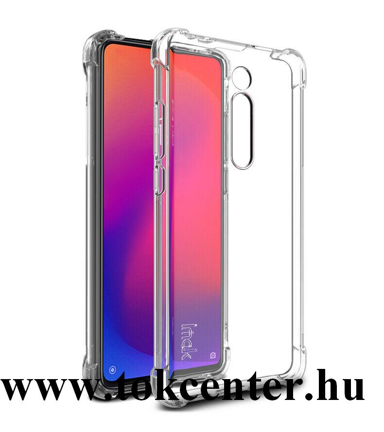 Xiaomi Mi 9T (Mi 9T Pro) IMAK telefonvédő gumi / szilikon (közepesen ütésálló, légpárnás sarok + képernyővédő fólia) ÁTLÁTSZÓ