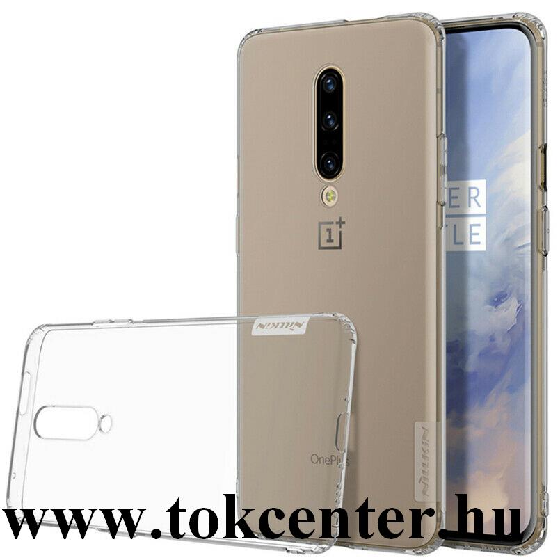 OnePlus 7 Pro NILLKIN NATURE szilikon telefonvédő (közepesen ütésálló, légpárnás sarok, 0.6 mm, ultravékony) SZÜRKE