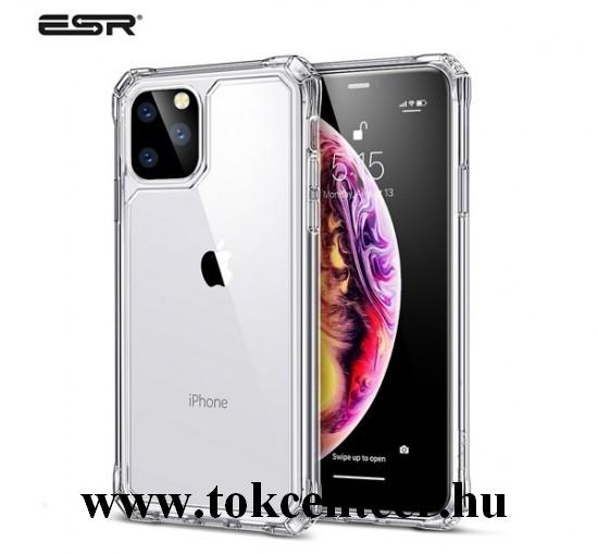 Apple iPhone 11 Pro Max ESR AIR ARMOR műanyag telefonvédő (szilikon keret, közepesen ütésálló, légpárnás sarok) ÁTLÁTSZÓ