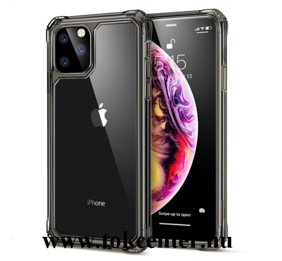 Apple iPhone 11 Pro ESR AIR ARMOR műanyag telefonvédő (szilikon keret, közepesen ütésálló, légpárnás sarok) FEKETE
