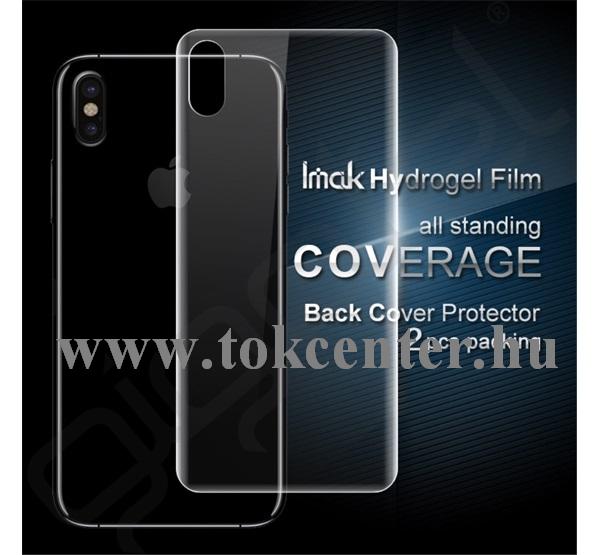 Apple iPhone X 5.8 / Apple iPhone XS 5.8 IMAK védőfólia (2 db, csak hátsó, full screen, íves részre, 0.15mm vékony) átlátszó