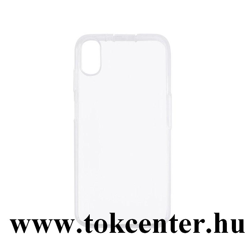 Doogee X11 Szilikon telefonvédő (matt, fényes keret) ÁTLÁTSZÓ