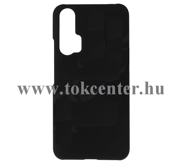 Honor 20 Pro Műanyag telefonvédő (gumírozott) FEKETE