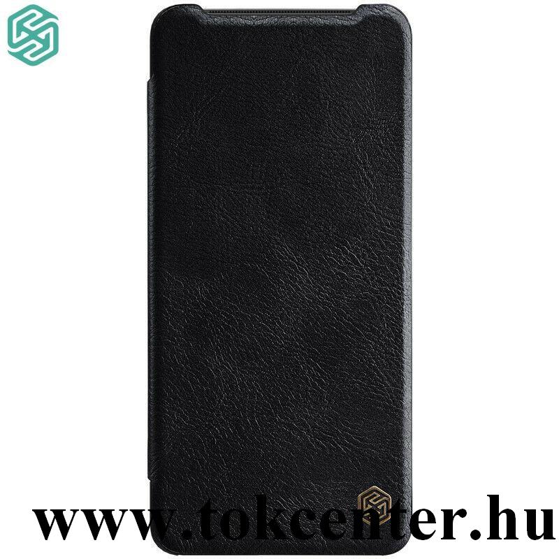 OnePlus 7T NILLKIN QIN tok álló, bőr hatású (FLIP, oldalra nyíló, bankkártya tartó) FEKETE