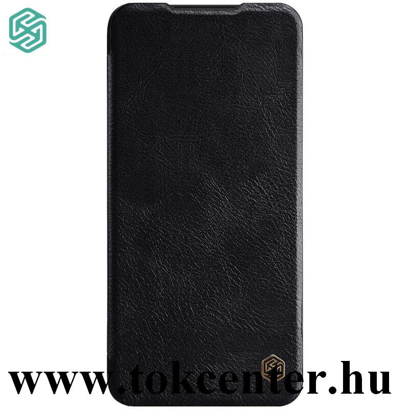 Xiaomi Redmi Note 8 Pro NILLKIN QIN tok álló, bőr hatású (FLIP, oldalra nyíló, bankkártya tartó) FEKETE