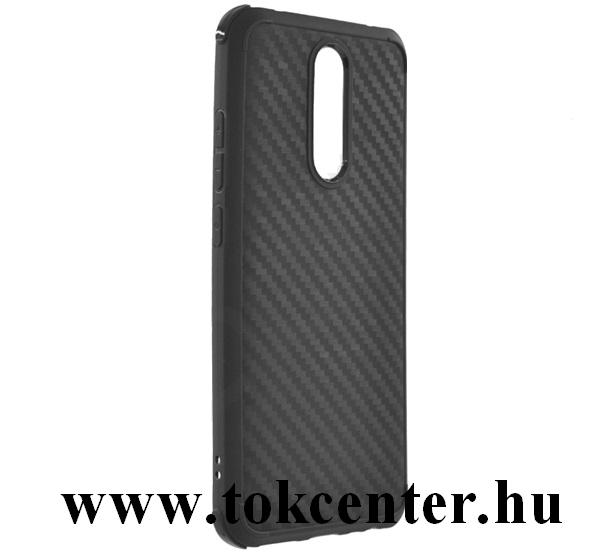 Xiaomi Redmi 8 ROAR ARMOR CARBON szilikon telefonvédő (közepesen ütésálló, légpárnás sarok, karbon minta) FEKETE