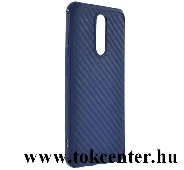 Xiaomi Redmi 8 ROAR ARMOR CARBON szilikon telefonvédő (közepesen ütésálló, légpárnás sarok, karbon minta) KÉK