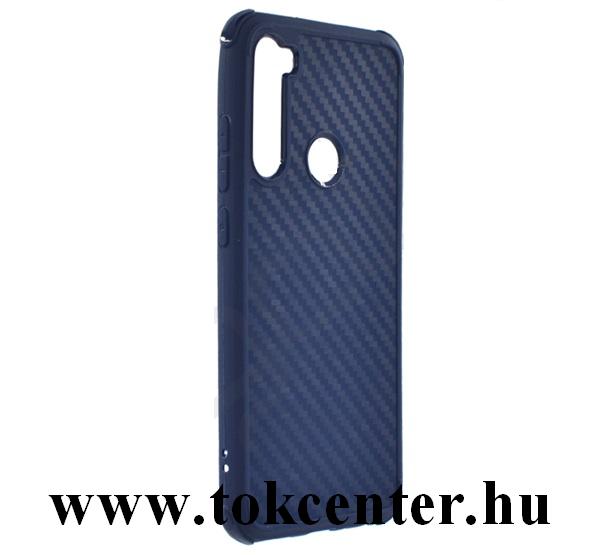 Xiaomi Redmi Note 8 ROAR ARMOR CARBON szilikon telefonvédő (közepesen ütésálló, légpárnás sarok, karbon minta) KÉK