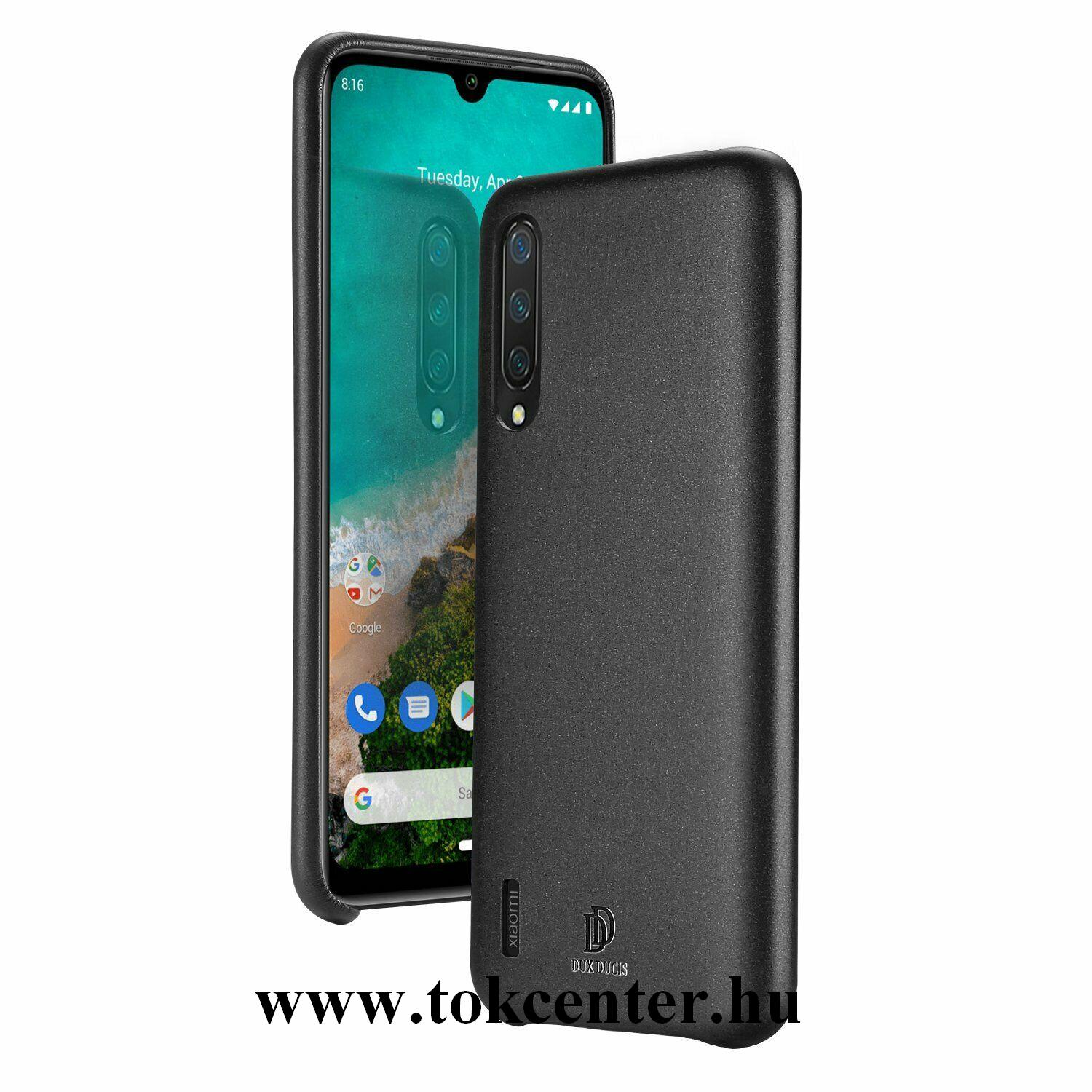 Xiaomi Mi 9 Lite DUX DUCIS SKIN LITE műanyag telefonvédő (bőr hatású) FEKETE