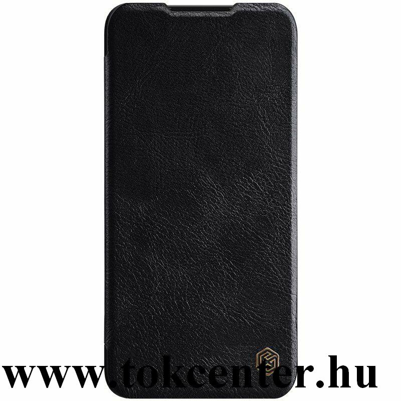 Xiaomi Mi 9 Lite NILLKIN QIN tok álló, bőr hatású (FLIP, oldalra nyíló, bankkártya tartó) FEKETE