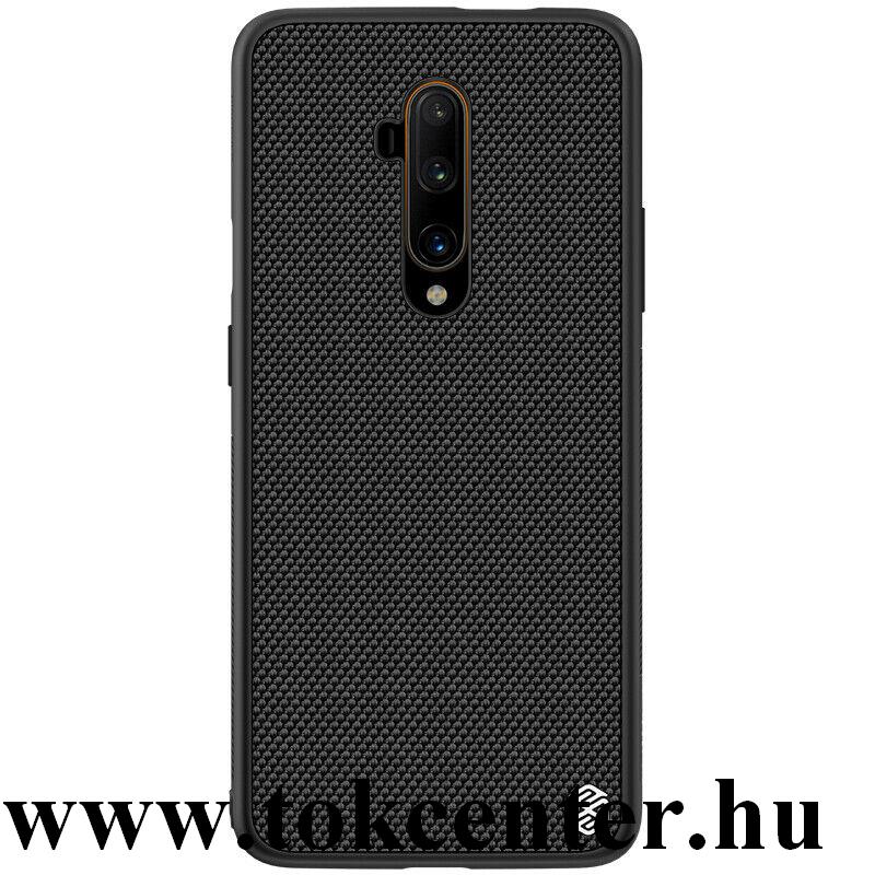 OnePlus 7T Pro NILLKIN TEXTURED műanyag telefonvédő (szilikon keret, 3D minta) FEKETE