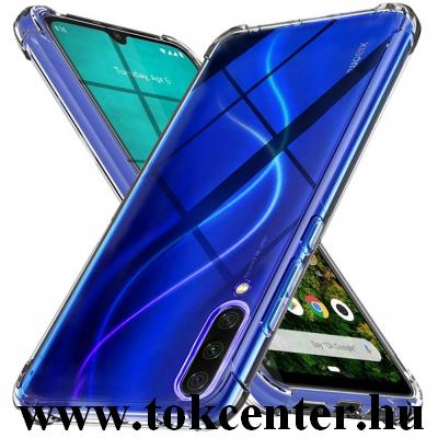 Xiaomi Mi 9 Lite Szilikon telefonvédő (közepesen ütésálló, légpárnás sarok) ÁTLÁTSZÓ
