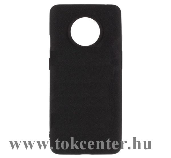 OnePlus 7T Szilikon telefonvédő (matt) FEKETE