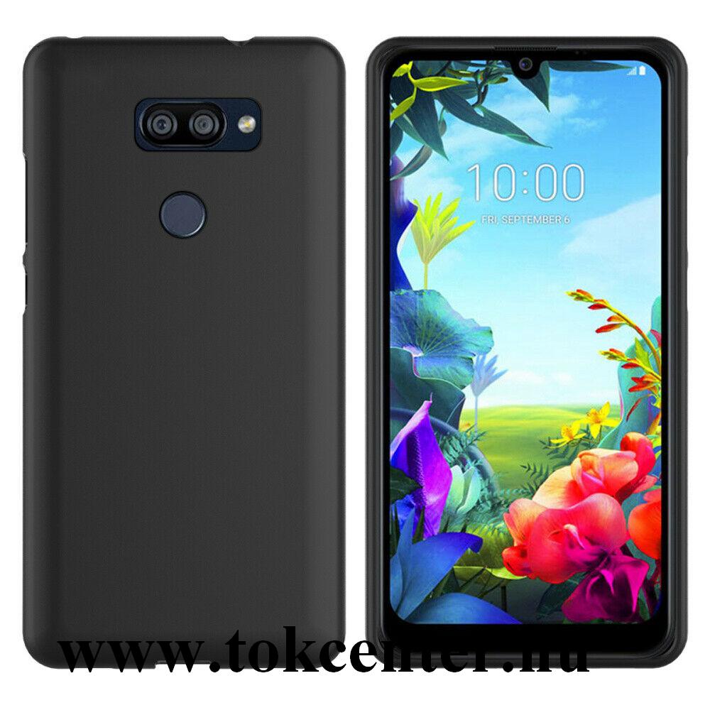 LG K40S LMX430 Szilikon telefonvédő (matt) FEKETE