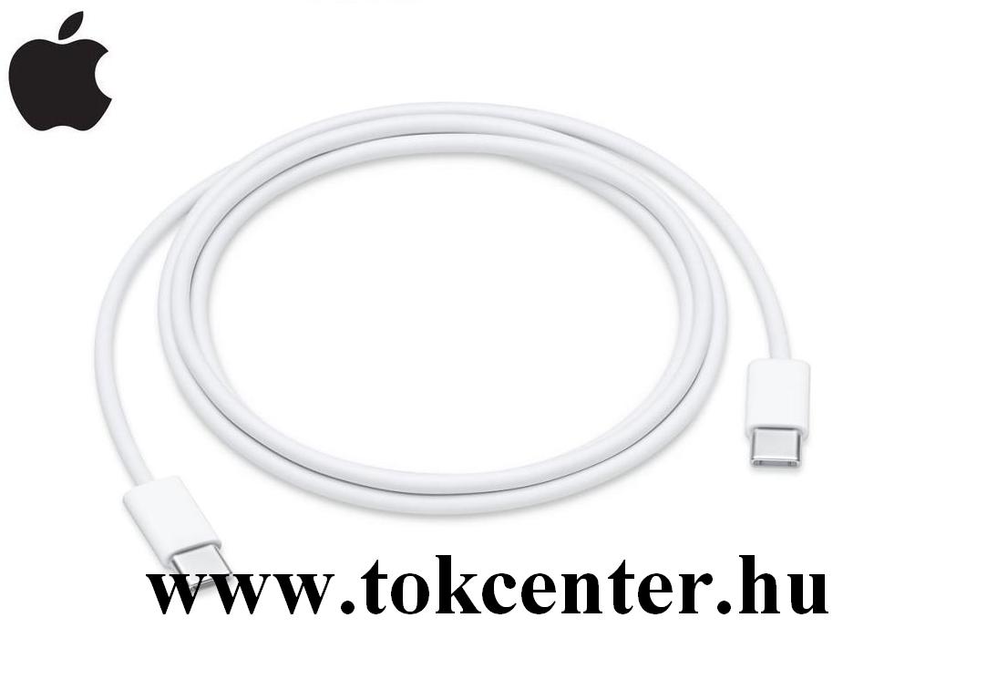 Adatátvitel adatkábel (Type-C / Type-C, 100 cm, gyorstöltés támogatás) FEHÉR (MUF72ZM/A)