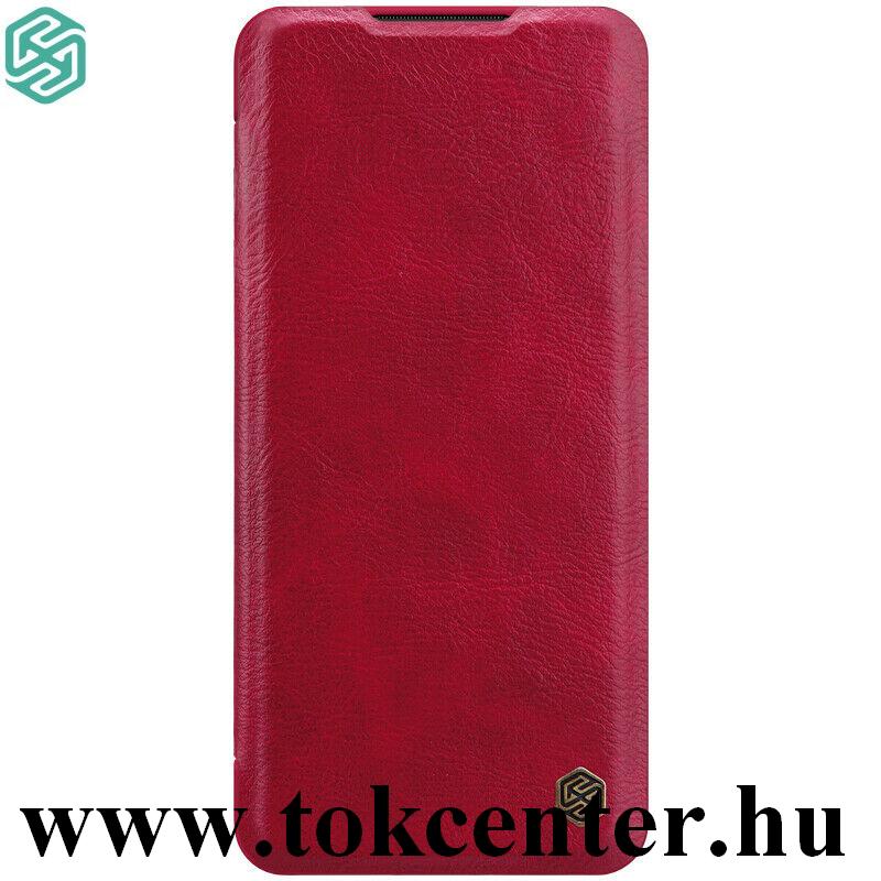 Xiaomi Mi Note 10 / Xiaomi Mi Note 10 Pro NILLKIN QIN tok álló, bőr hatású (FLIP, oldalra nyíló, bankkártya tartó) PIROS