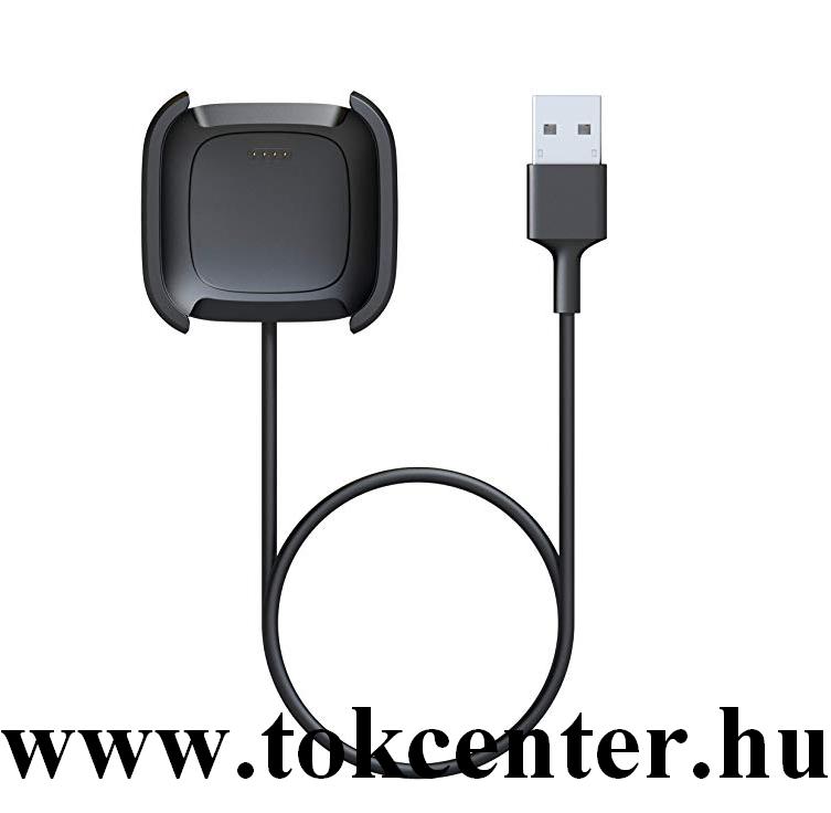 Asztali töltő + 1m kábel FEKETE Fitbit Versa 2