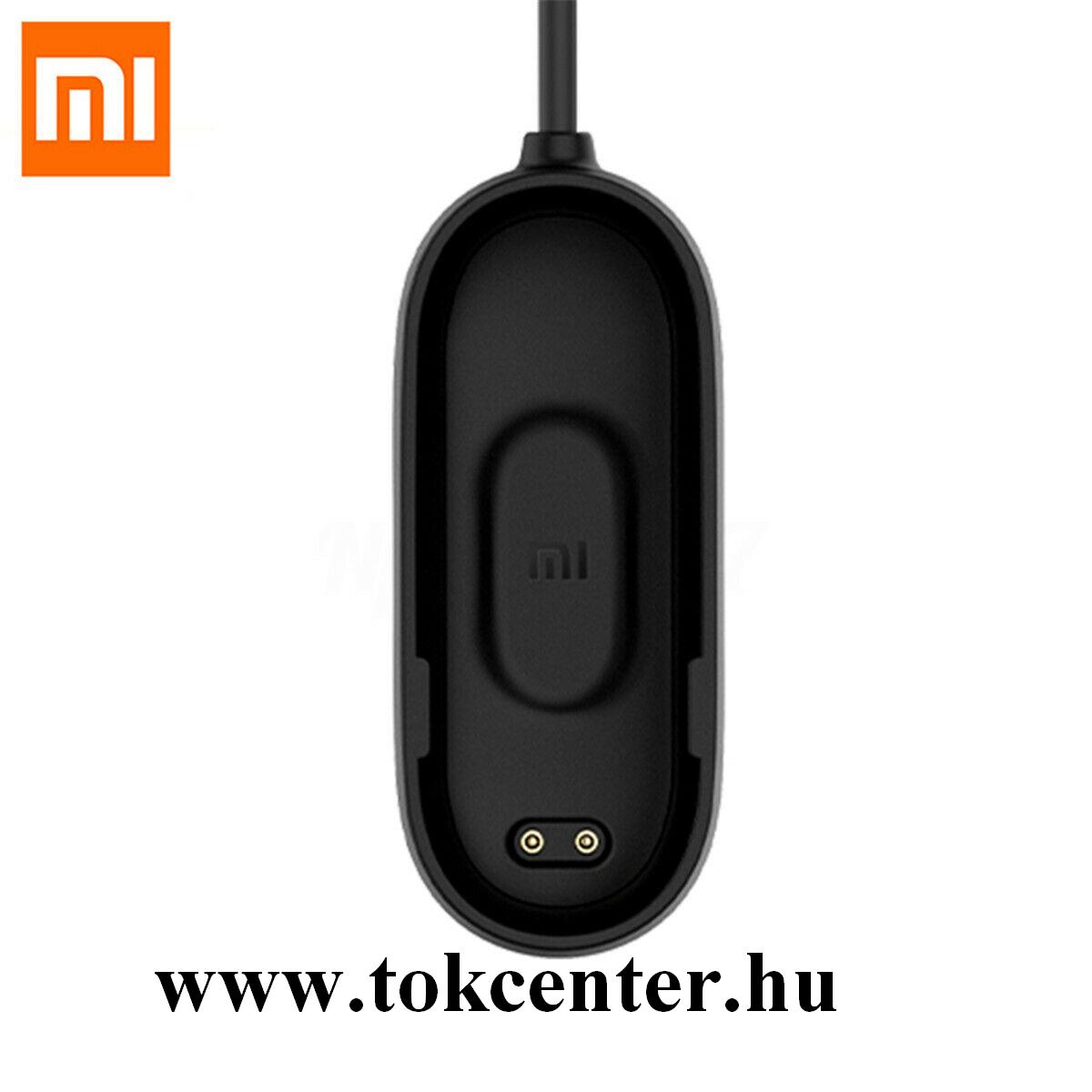 Xiaomi Mi Band 4 Töltőkábel (USB, mágneses, 20 cm) FEKETE 