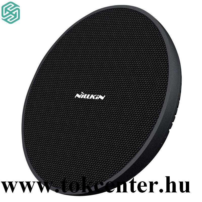 NILLKIN hálózati töltő állomás (15W, vezeték nélküli töltés, QI Wireless, gyorstöltés támogatás, textil) FEKETE