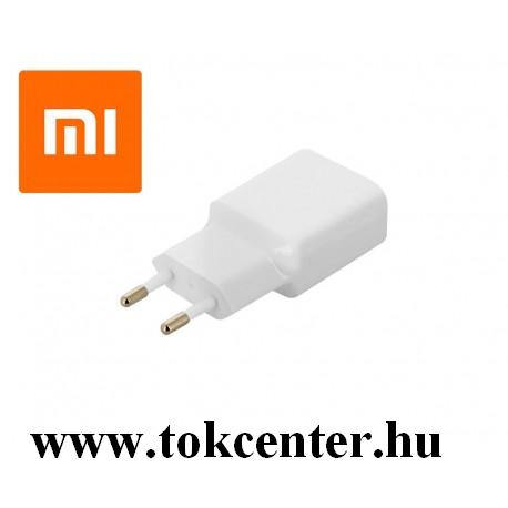 XIAOMI hálózati töltő USB aljzat (5V / 2000 mA, 18W, PD gyorstöltés támogatás) FEHÉR (MDY-08-EI)