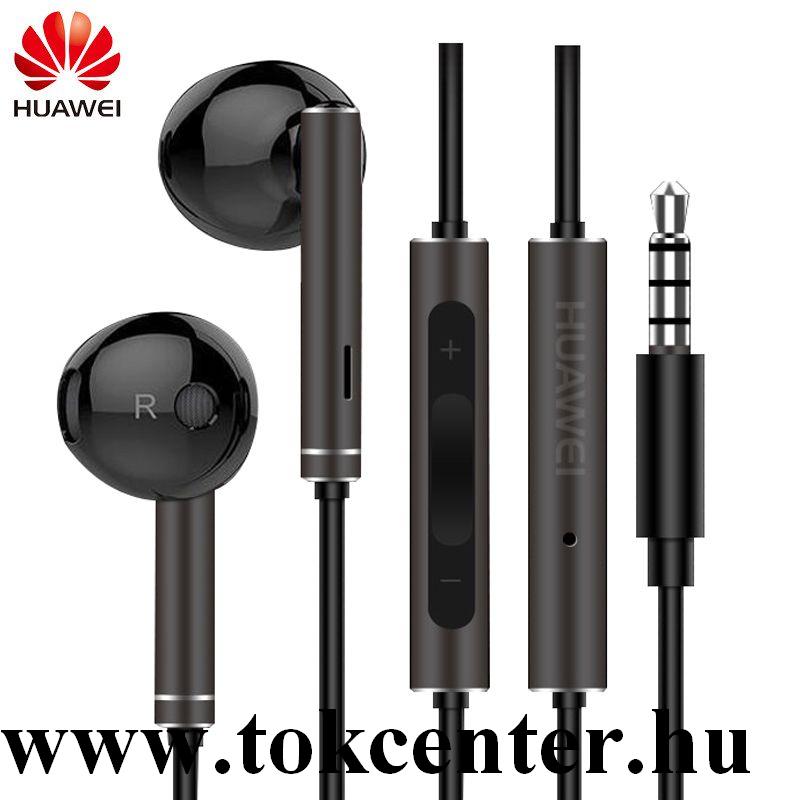 Fülhallgató SZTEREO (3.5mm jack, mikrofon, felvevő gomb, hangerő szabályzó) FEKETE (AM116 / 55030821)