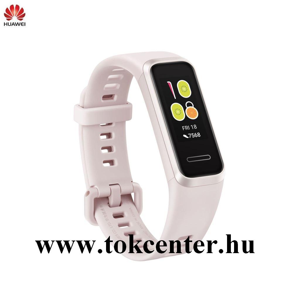 HUAWEI Band 4 bluetooth csuklópánt (aktivitást mérő karkötő, vízálló) RÓZSASZÍN (55024460)