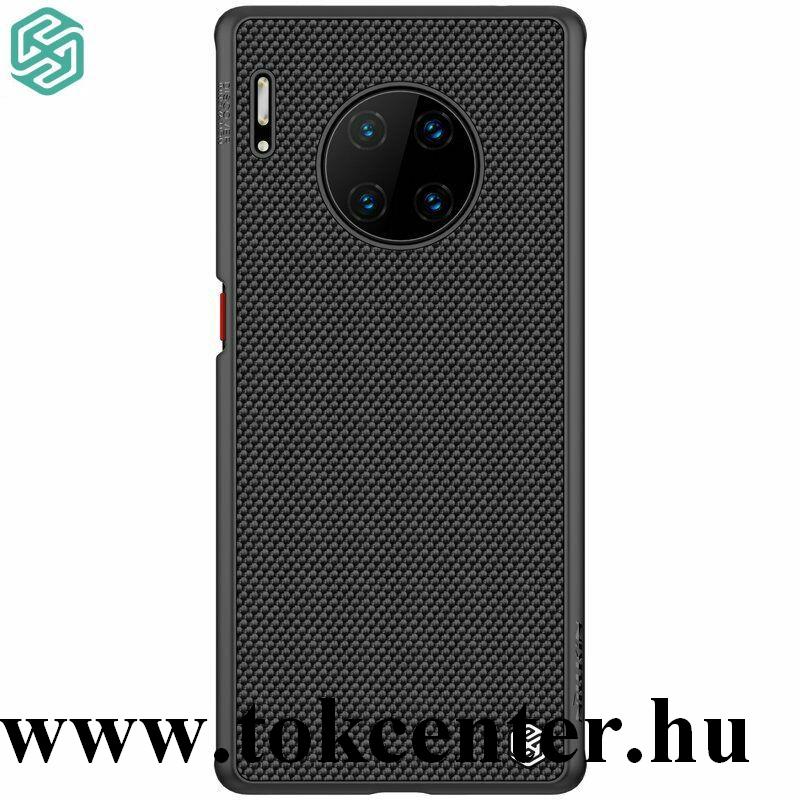 Huawei Mate 30 Pro NILLKIN TEXTURED műanyag telefonvédő (szilikon keret, 3D minta) FEKETE