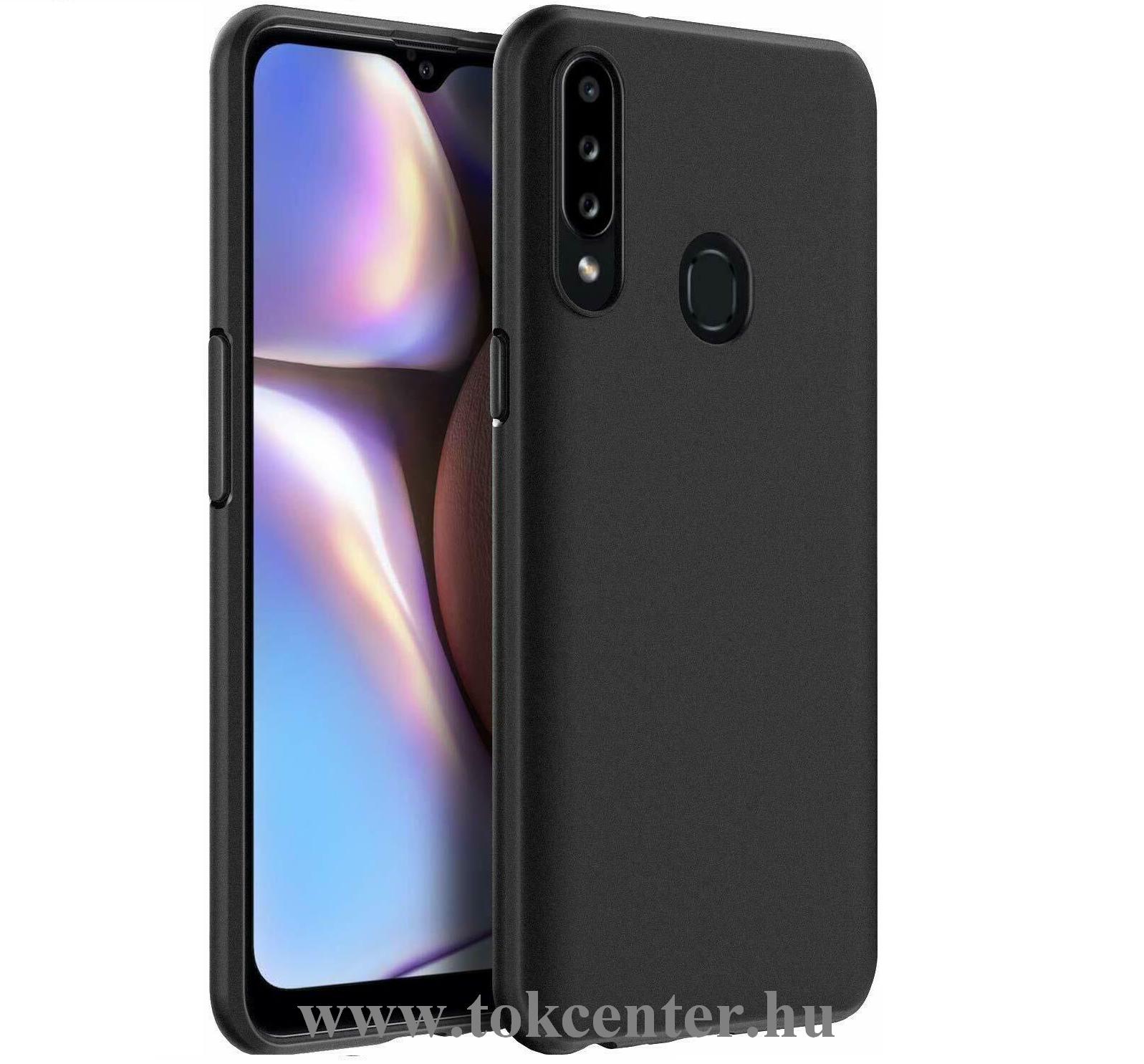Samsung Galaxy A20s (SM-A207F) Szilikon telefonvédő (matt) FEKETE