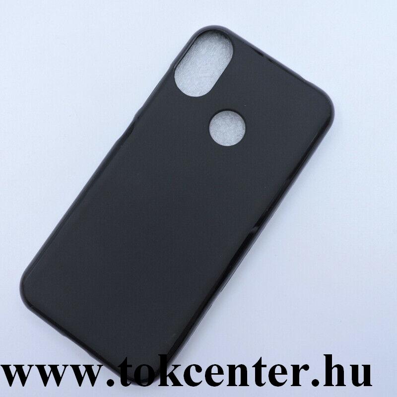 Doogee X70 Szilikon telefonvédő (matt, fényes keret) FEKETE