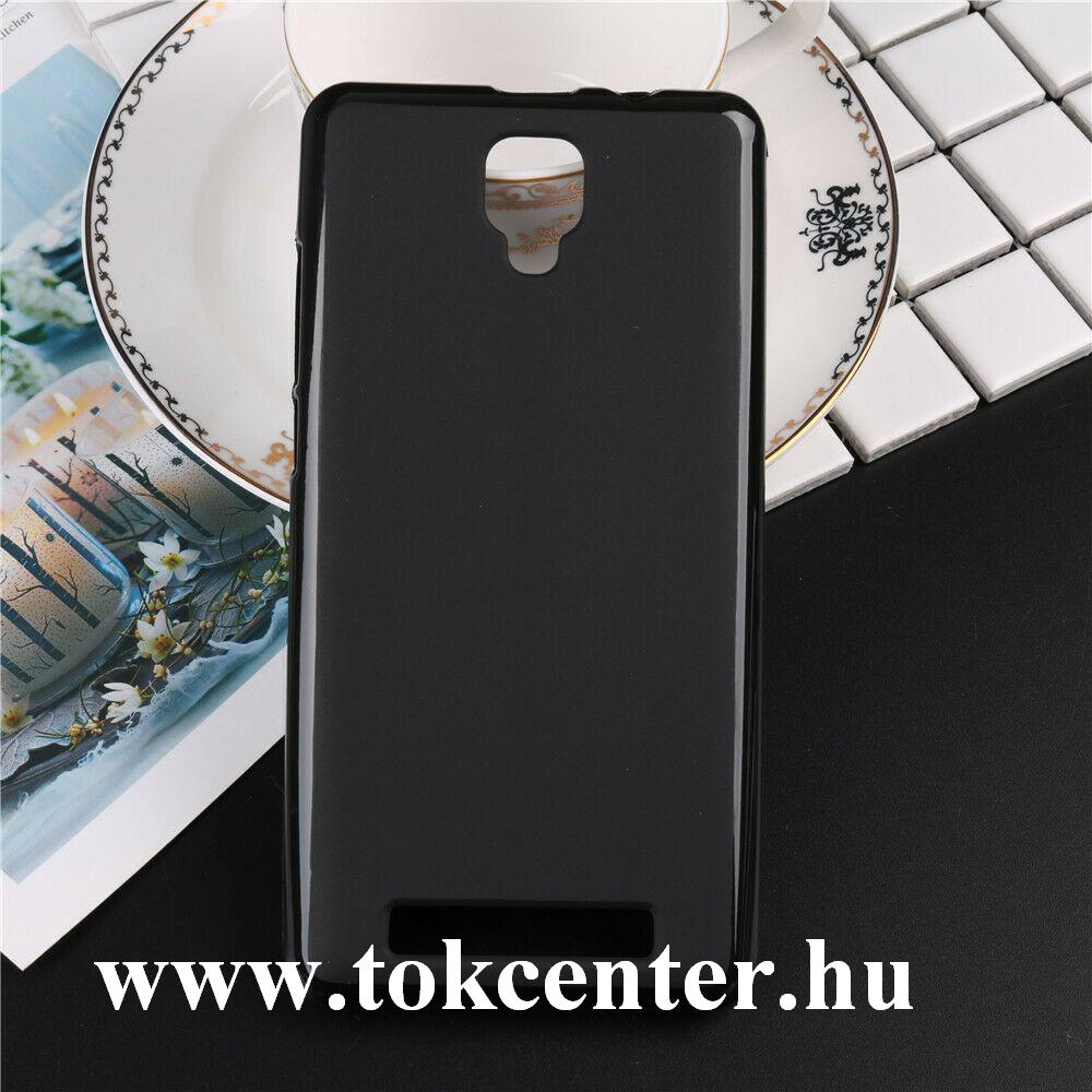 Doogee X10 Szilikon telefonvédő (matt, fényes keret) FEKETE