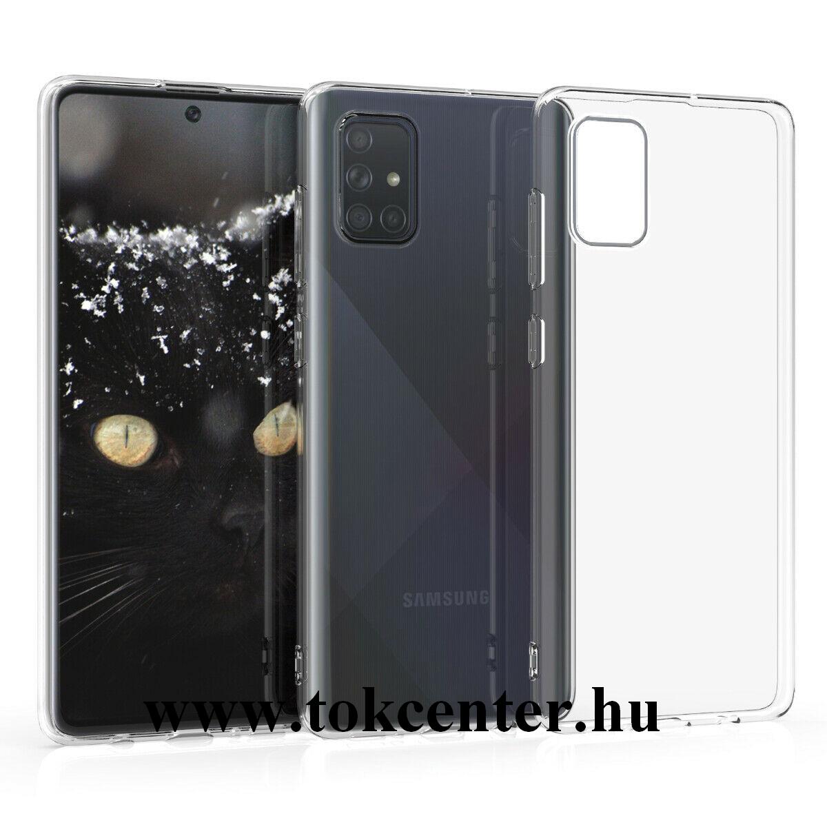 Samsung Galaxy A71 (SM-A715F) Szilikon telefonvédő ÁTLÁTSZÓ