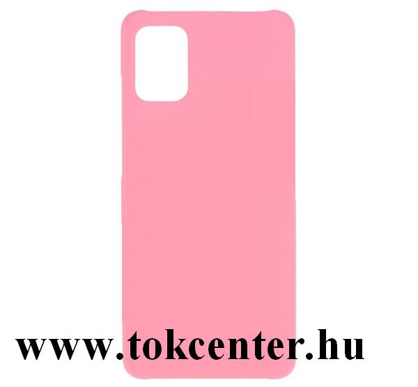 Samsung Galaxy A71 (SM-A715F) Műanyag telefonvédő (gumírozott) RÓZSASZÍN