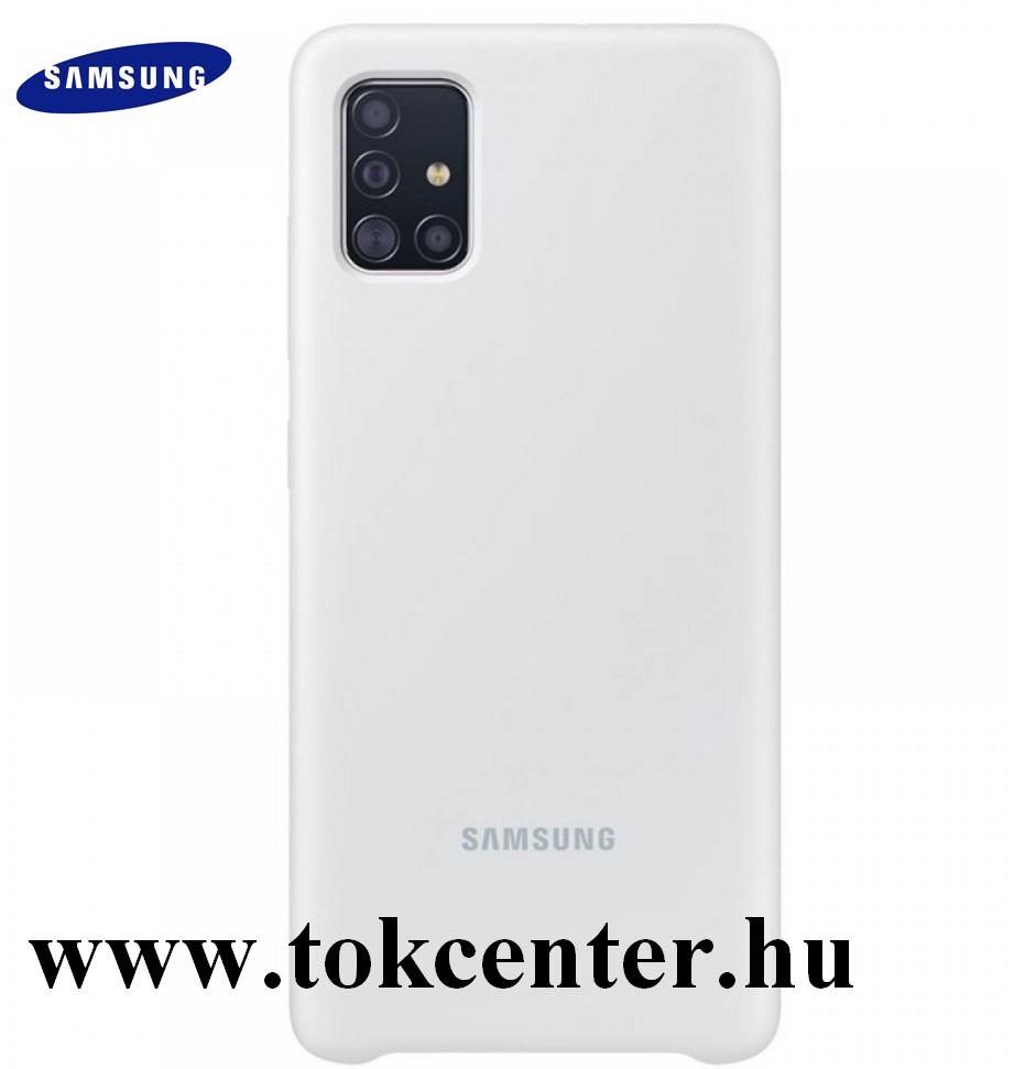 Samsung Galaxy A51 (SM-A515F) Szilikon telefonvédő FEHÉR (EF-PA515TWEG)