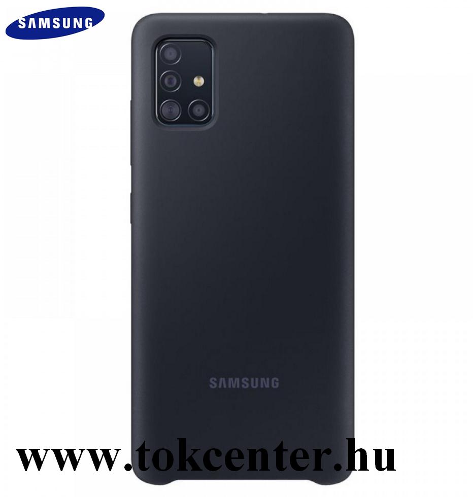 Samsung Galaxy A51 (SM-A515F) Szilikon telefonvédő FEKETE (EF-PA515TBEG)