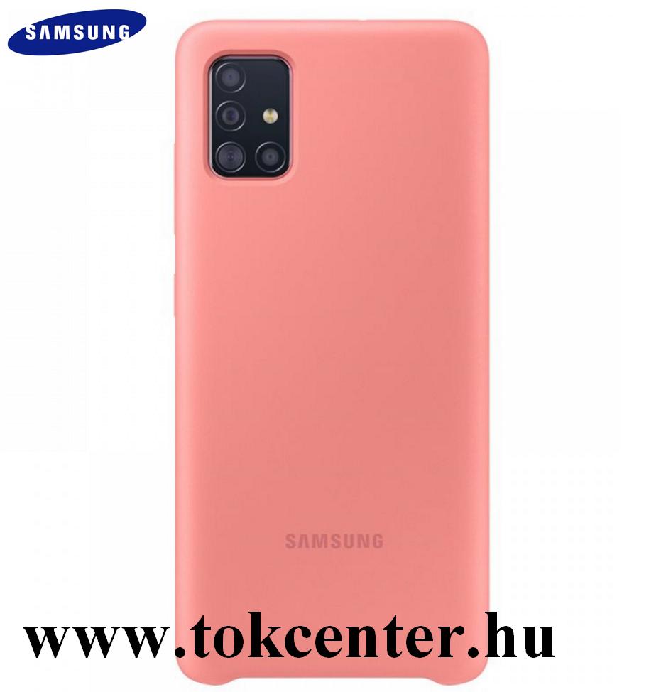 Samsung Galaxy A51 (SM-A515F) Szilikon telefonvédő RÓZSASZÍN (EF-PA515TPEG)