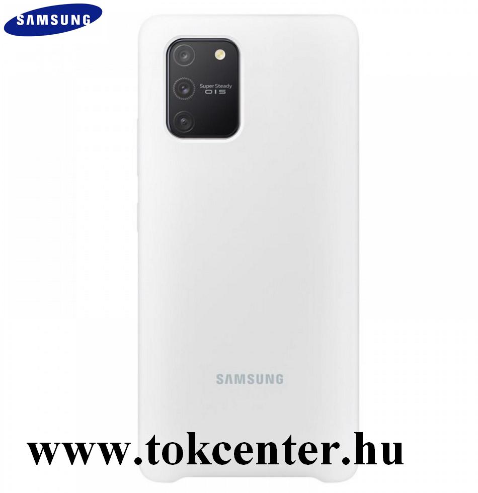 SAMSUNG GALAXY S10 LITE SZILIKON VÉDŐTOK, FEHÉR (EF-PG770TWEG)