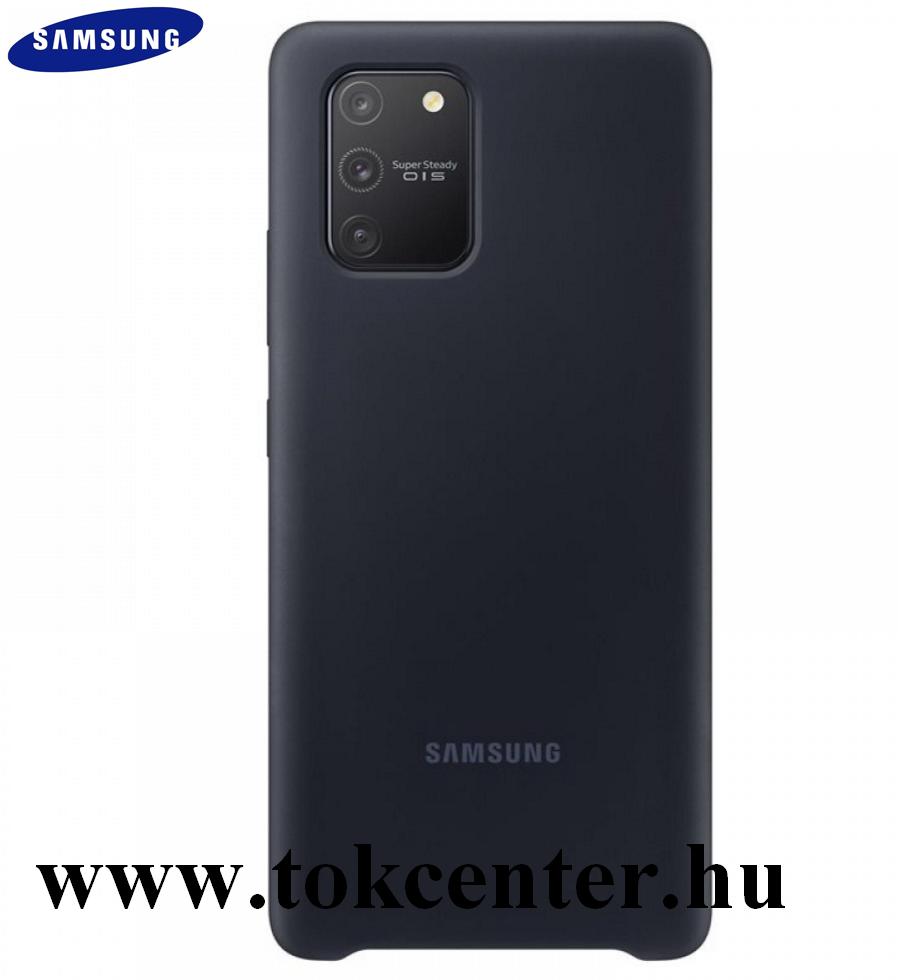 SAMSUNG GALAXY S10 LITE SZILIKON VÉDŐTOK, FEKETE (EF-PG770TBEG)