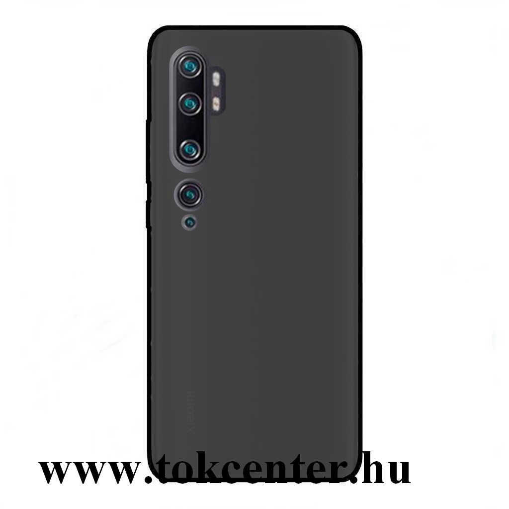 Xiaomi Mi Note 10 / Xiaomi Mi Note 10 Pro Szilikon telefonvédő (matt) FEKETE